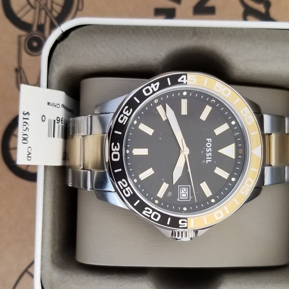 Two Tone Fossil Watch